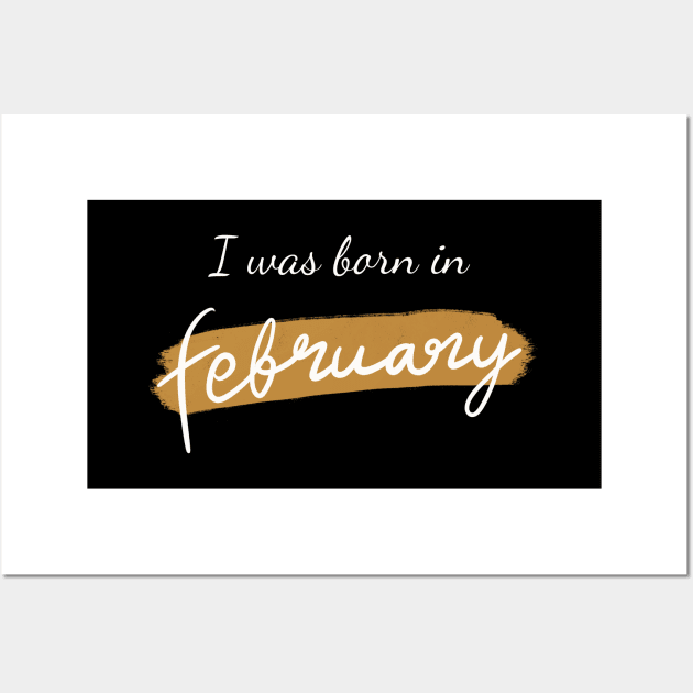 Born in february Wall Art by Lish Design